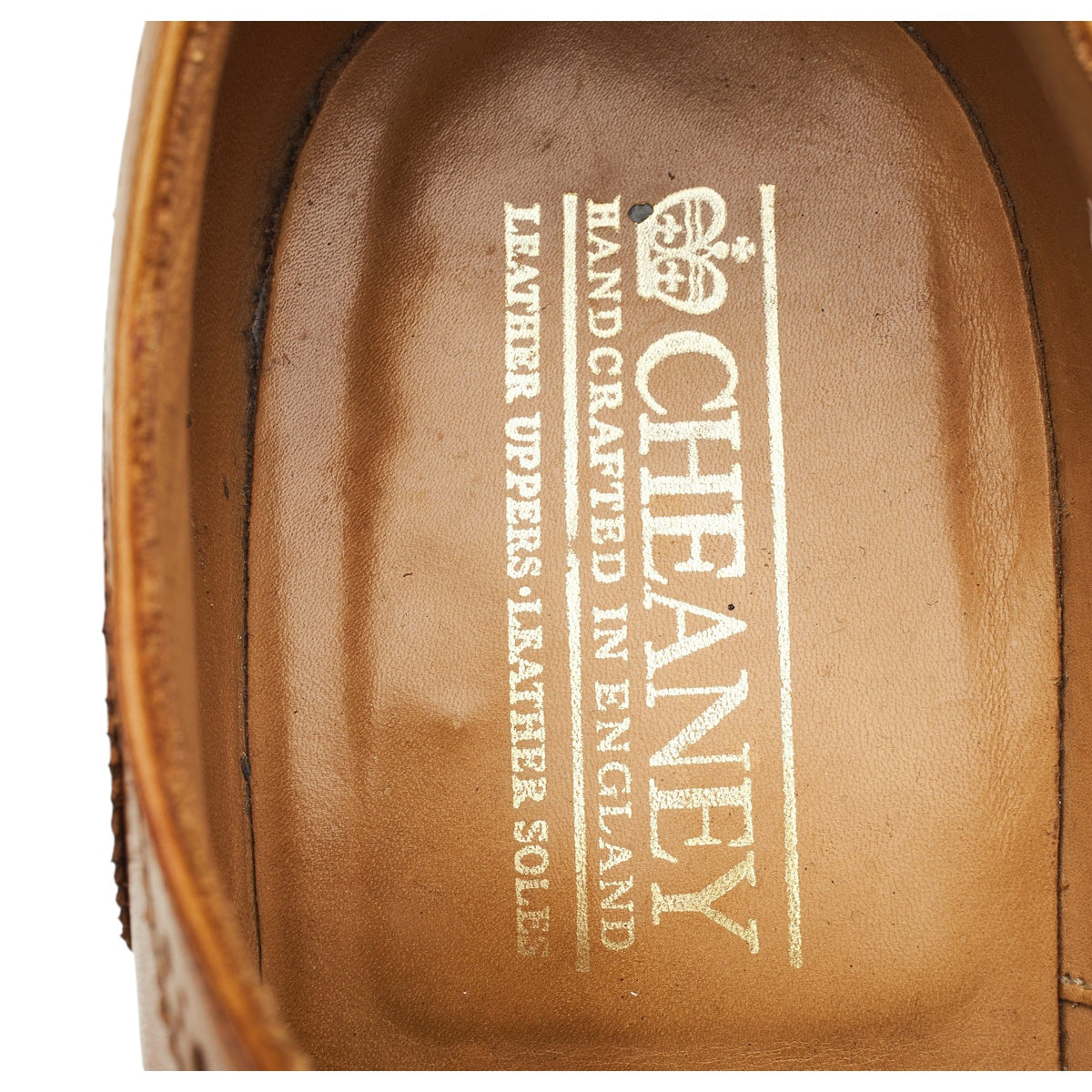 'Gilmour' Tan Brown Leather Oxford Brogues UK 8 F