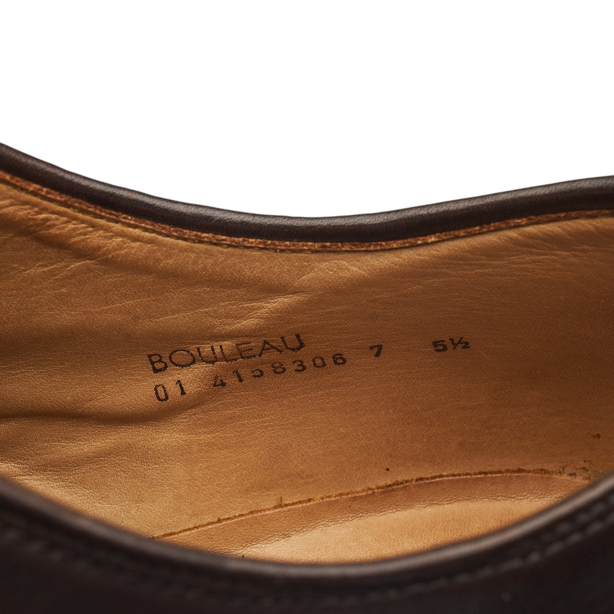 'Bouleau' Dark Brown Leather Monk Strap UK 7