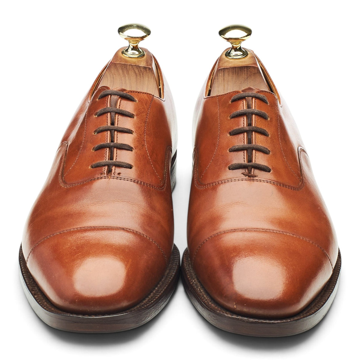'Canberra' Tan Brown Leather Oxford UK 7 F