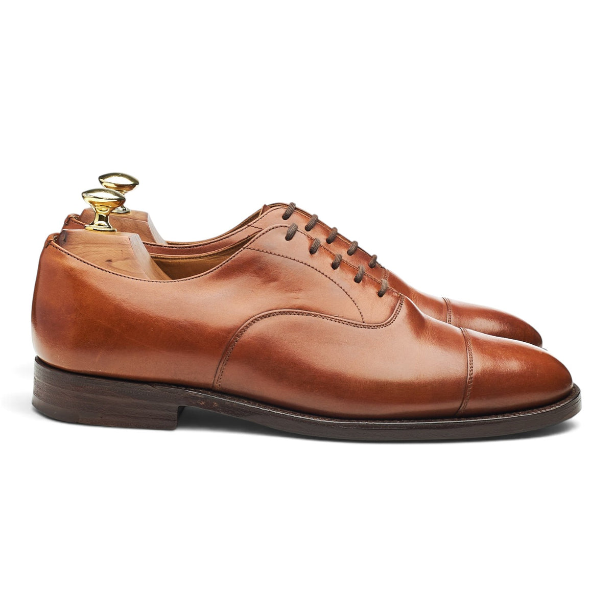 'Canberra' Tan Brown Leather Oxford UK 7 F