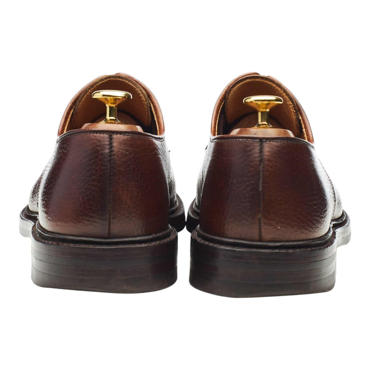 'Ashdown' Dark Brown Grain Leather Derby UK 8 E