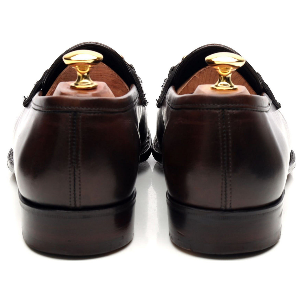 &#39;Colony&#39; Brown Leather Horse-bit Loafers UK 9.5 E