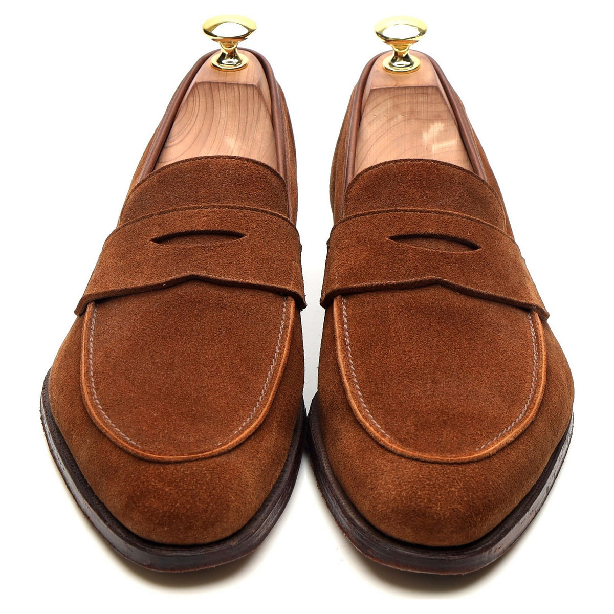 &#39;Cadogan&#39; Brown Suede Loafers UK 8 E