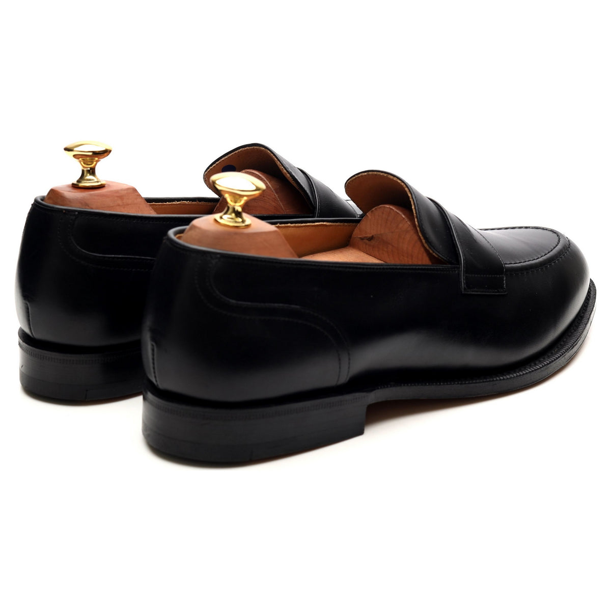 &#39;Salisbury&#39; Black Leather Loafers UK 9 G