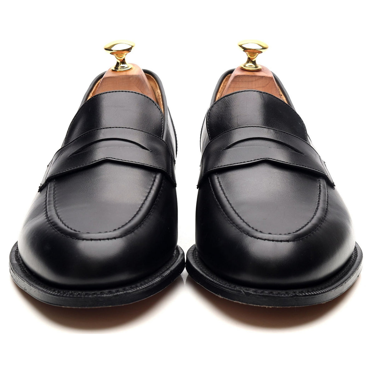 &#39;Salisbury&#39; Black Leather Loafers UK 9 G