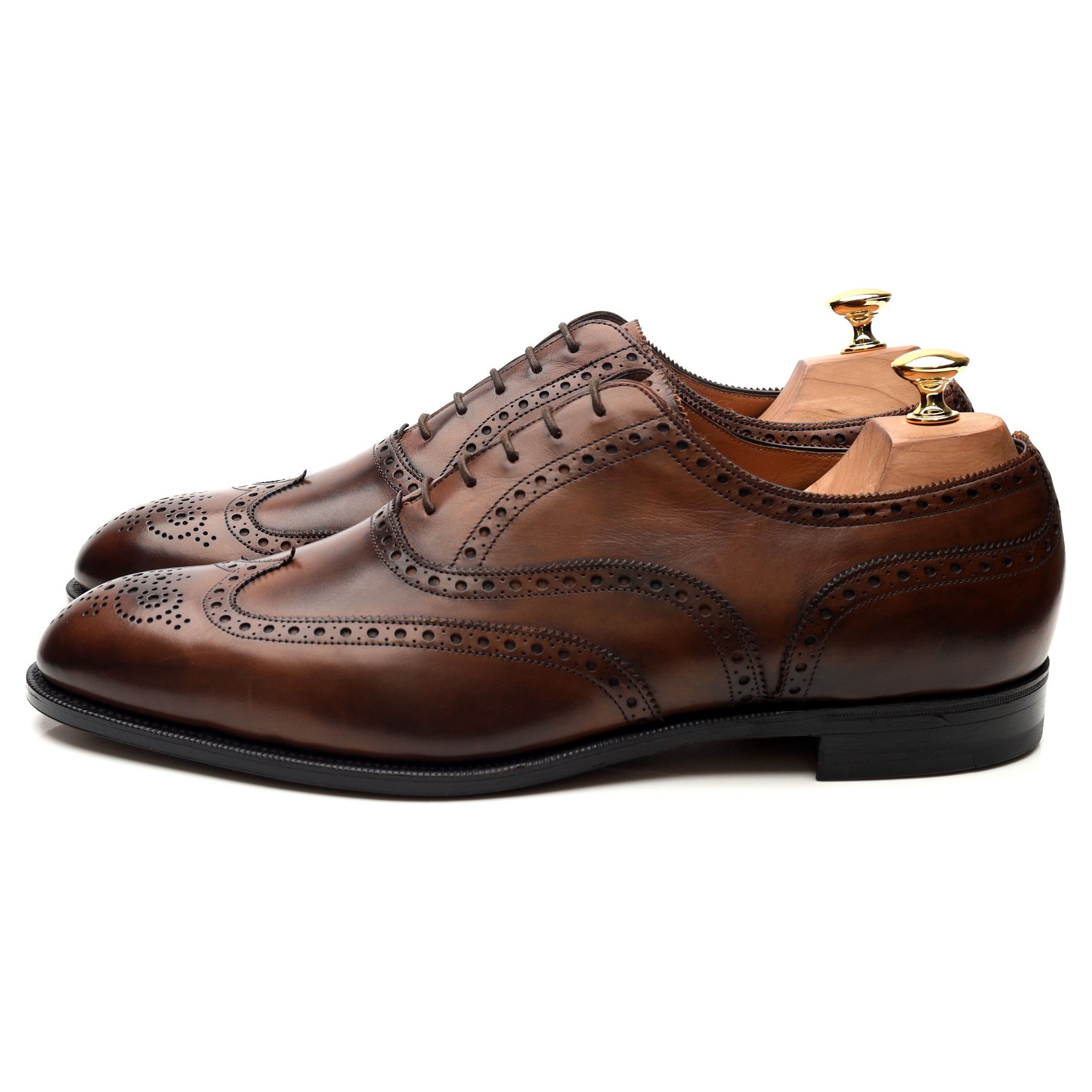 Malvern' Brown Leather Brogues UK 11 D - Abbot's Shoes