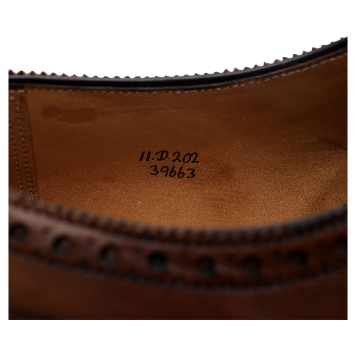 &#39;Malvern&#39; Brown Leather Brogues UK 11 D