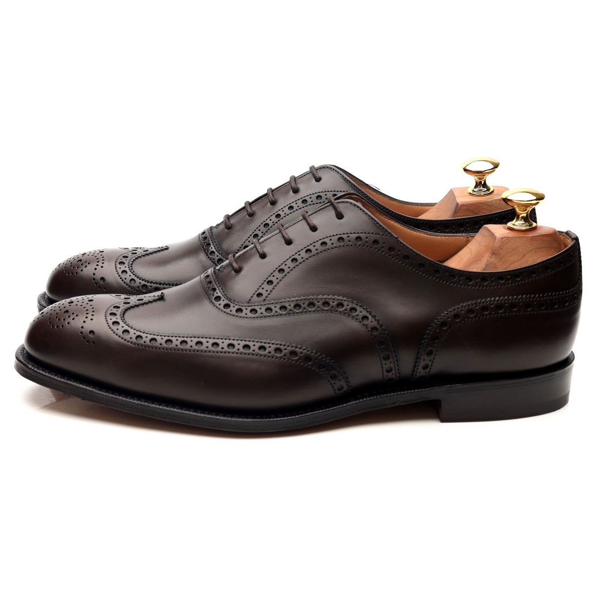 &#39;Chetwynd&#39; Dark Brown Leather Brogues UK 9 H