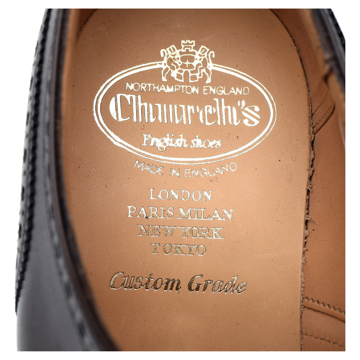 &#39;Chetwynd&#39; Dark Brown Leather Brogues UK 8 H