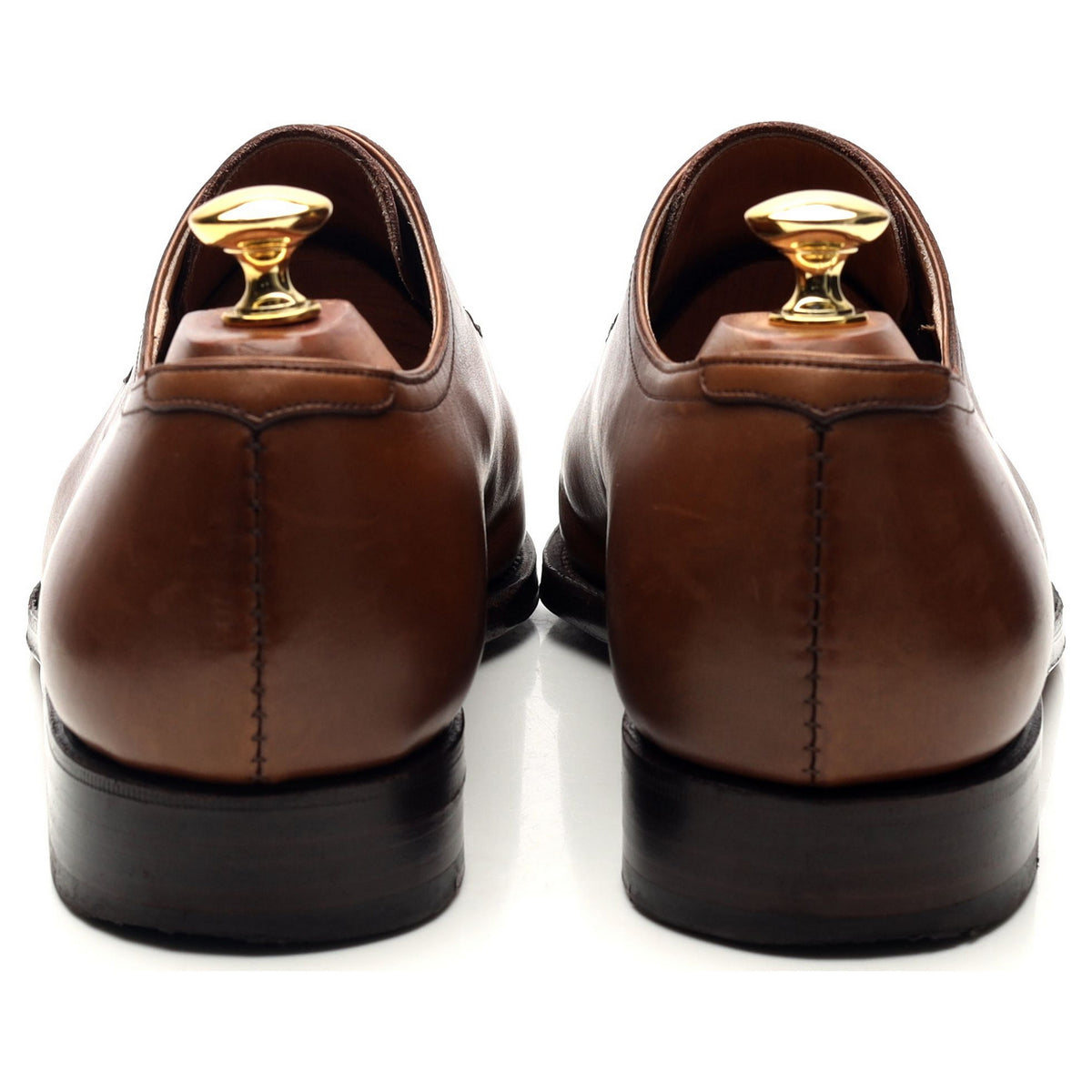 &#39;757&#39; Brown Leather Split Toe Derby UK 9 EE