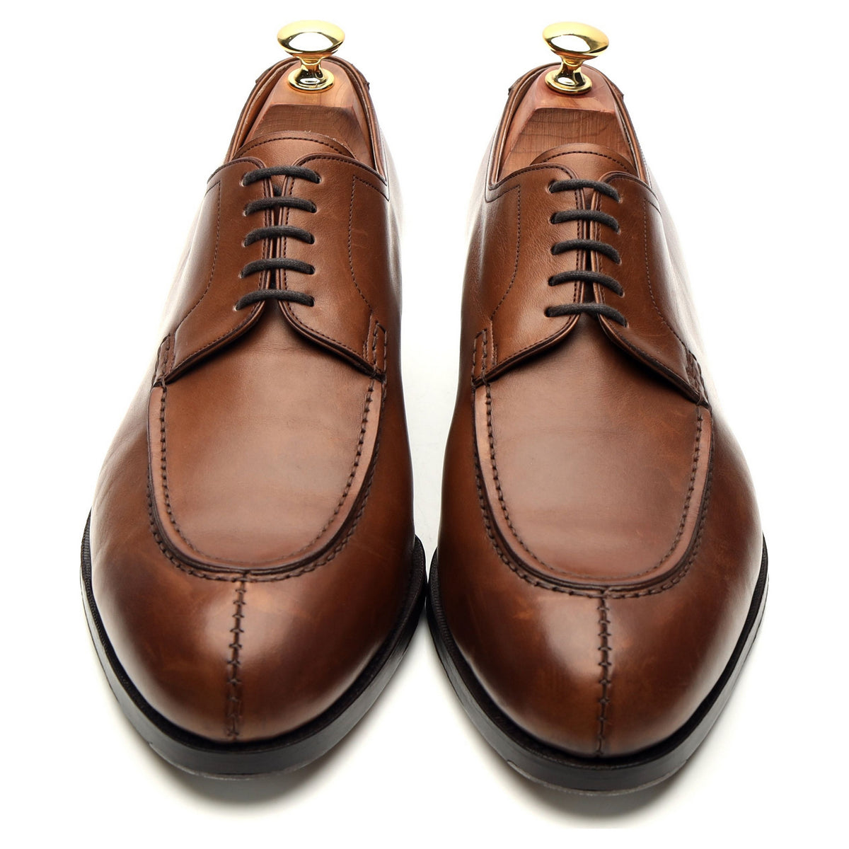 &#39;757&#39; Brown Leather Split Toe Derby UK 9 EE