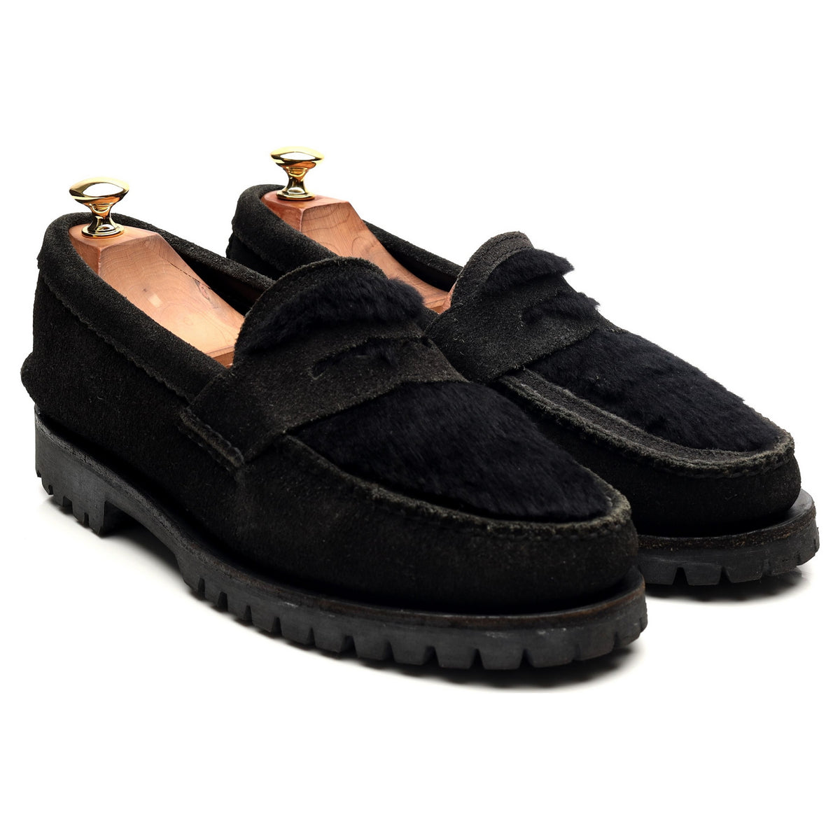 Black Suede Loafers UK 8 US 9