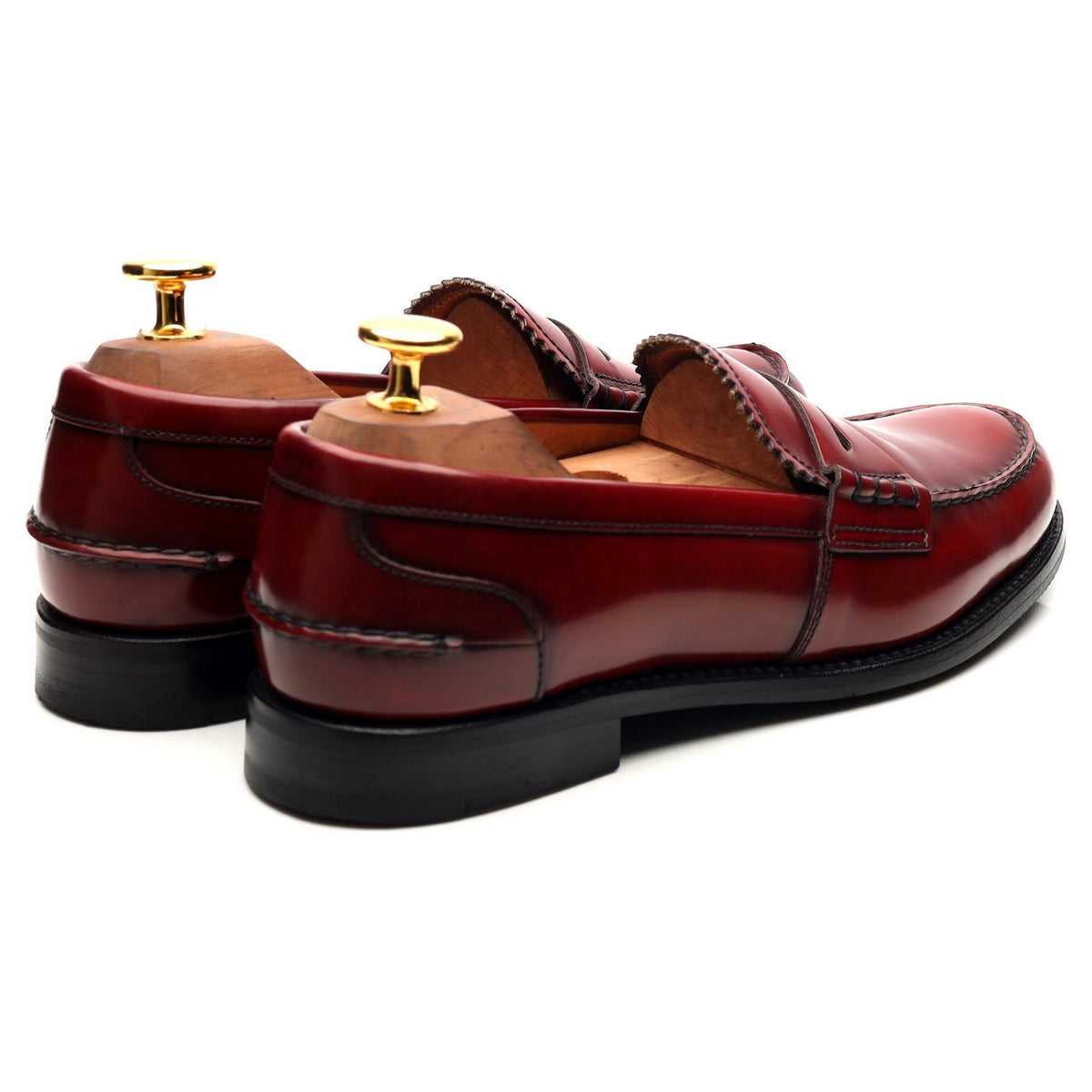 Women&#39;s &#39;Sally&#39; Red Leather Loafers UK 4