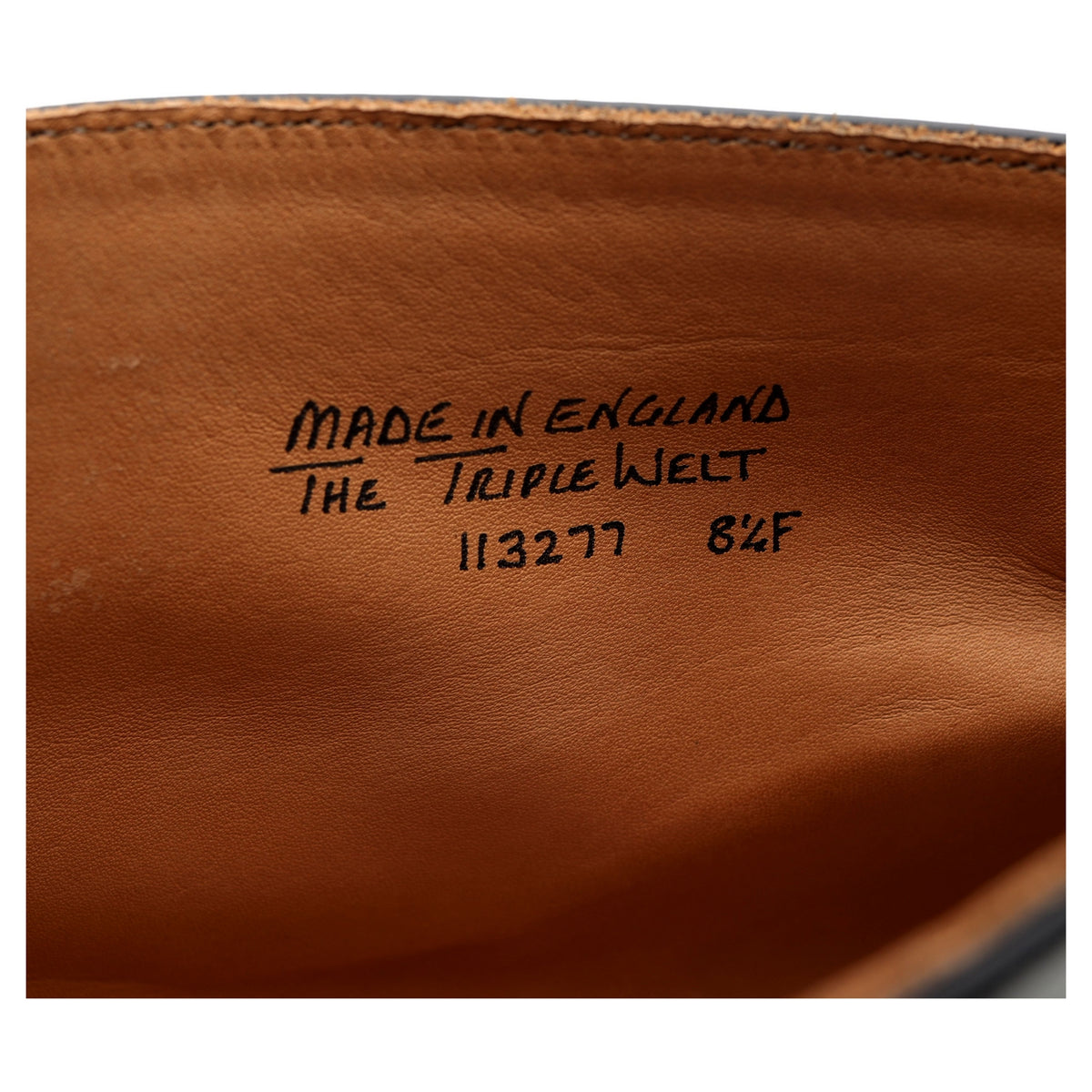 Triple Welt Black Leather Chukka Boots UK 8.5 F