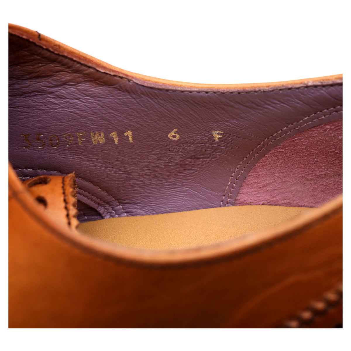 Women&#39;s Tan Brown Leather Oxford Brogues UK 6 F
