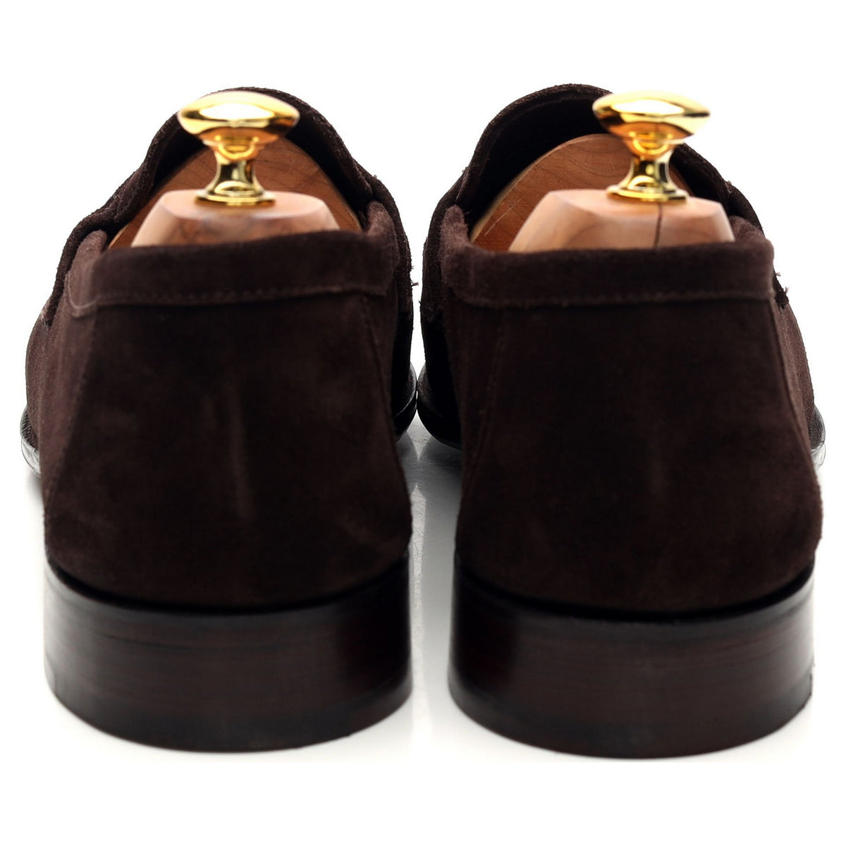 &#39;Cannes&#39; Dark Brown Suede Split Toe Loafer UK 12 E