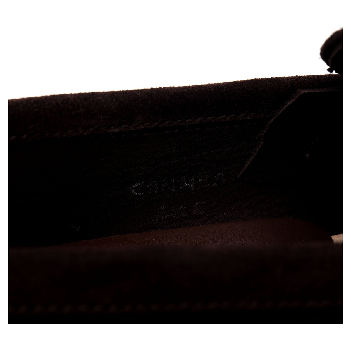 &#39;Cannes&#39; Dark Brown Suede Split Toe Loafer UK 6.5 E