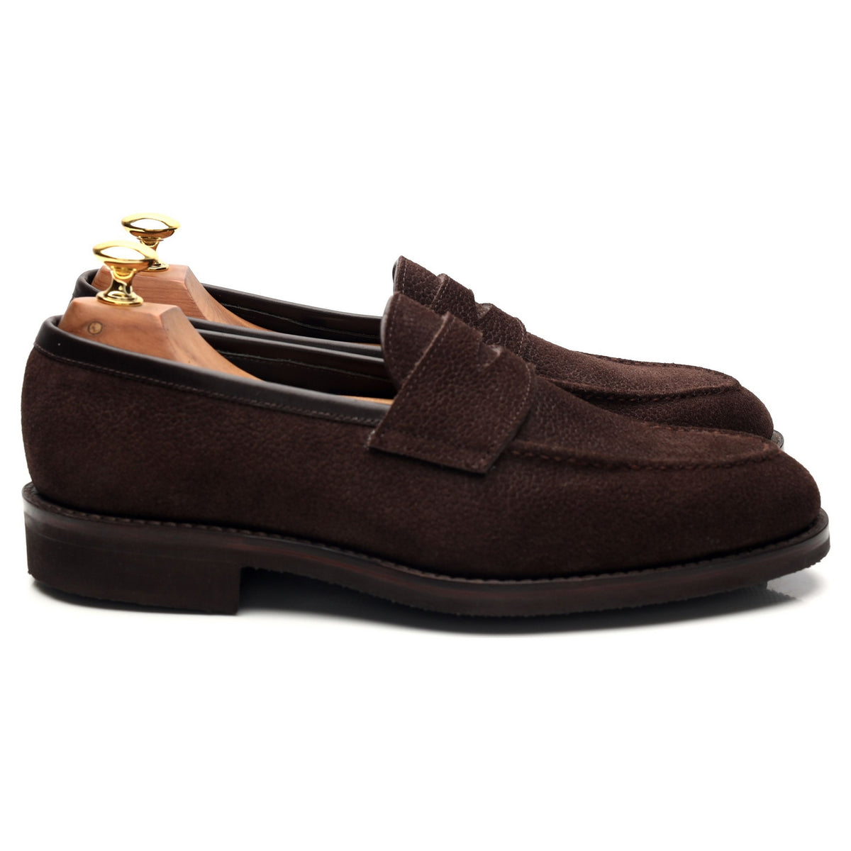 &#39;Bradley 2&#39; Dark Brown Grain Suede Loafer UK 6 - 7