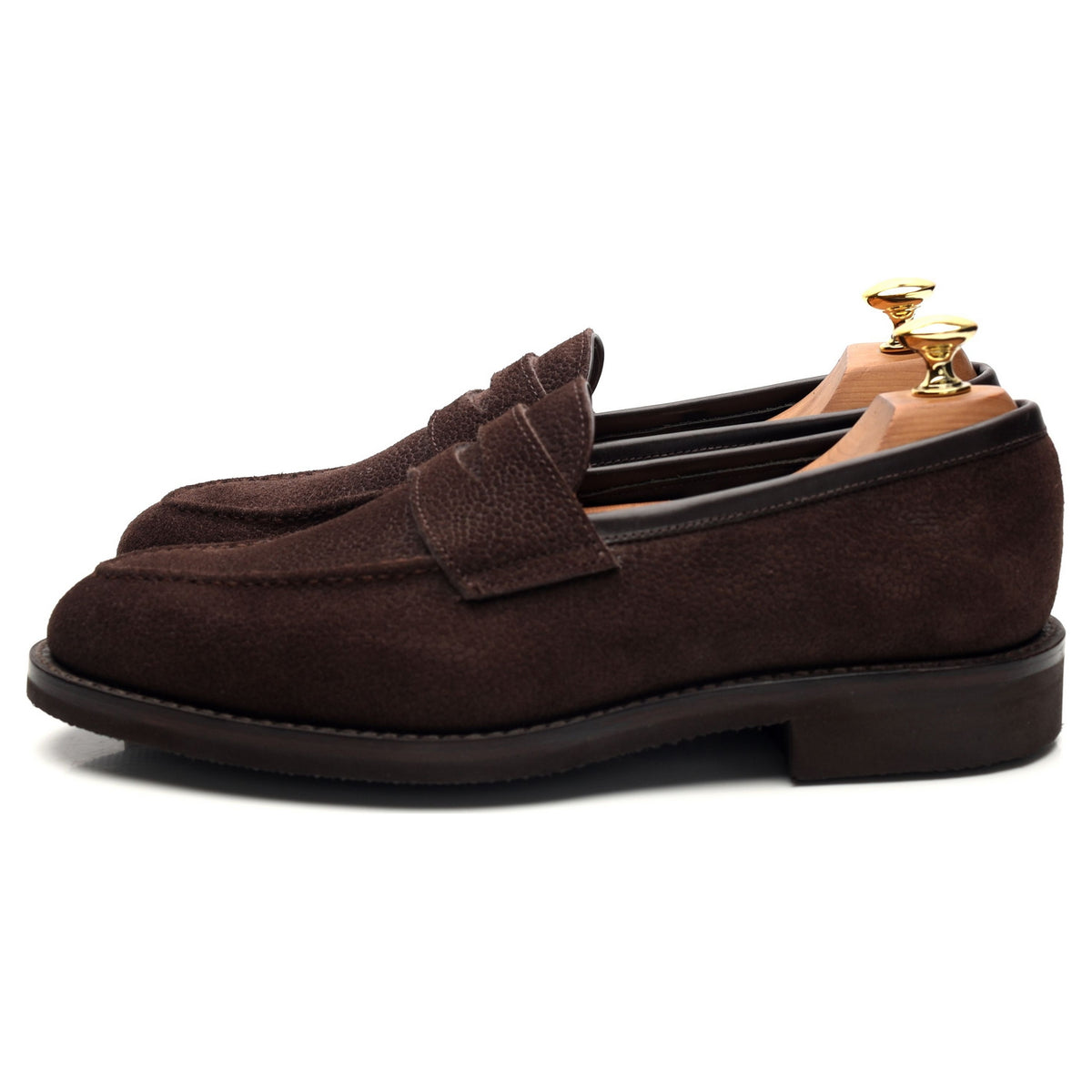 &#39;Bradley 2&#39; Dark Brown Grain Suede Loafer UK 6 - 7