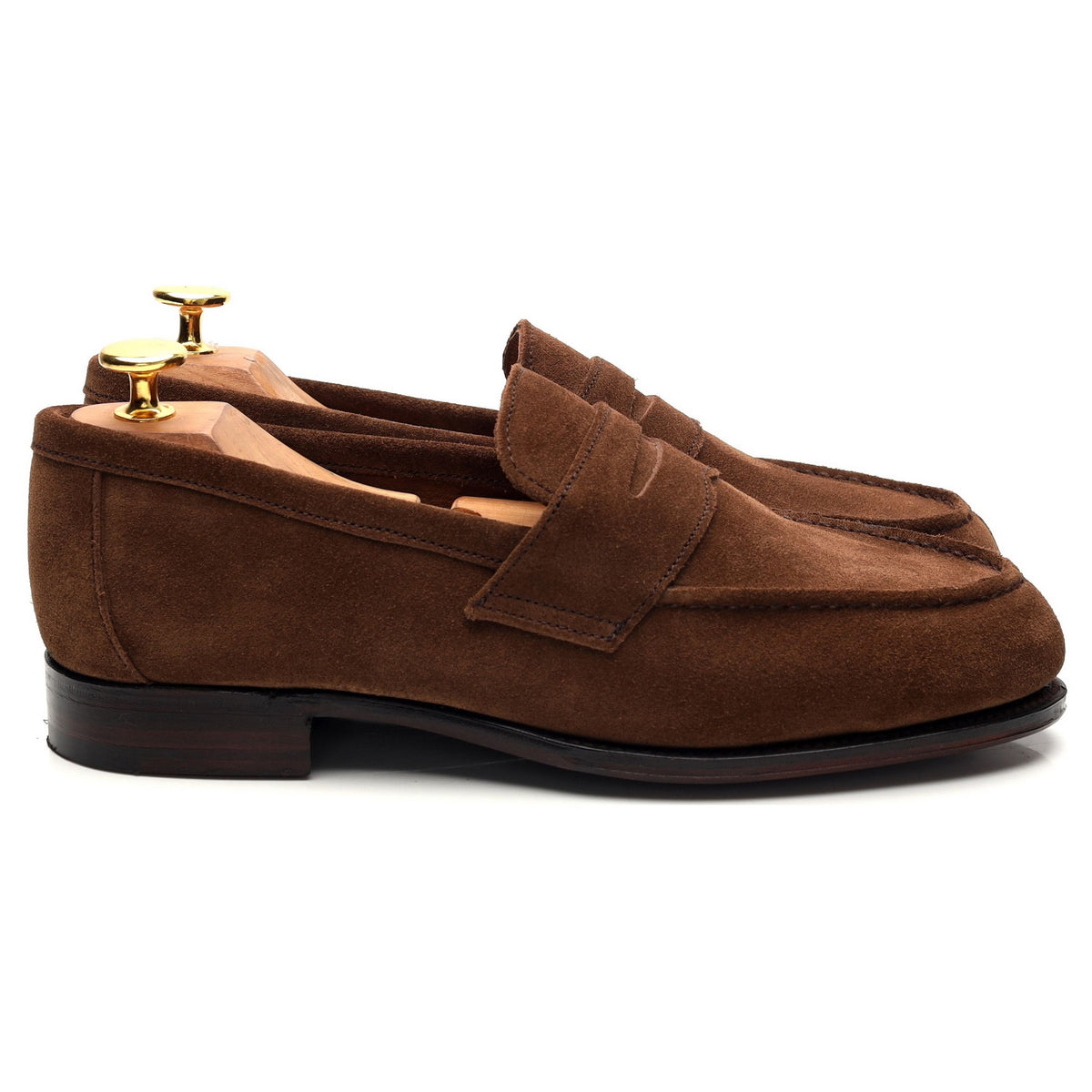 &#39;Cannes&#39; Brown Suede Split Toe Loafer UK 6 E