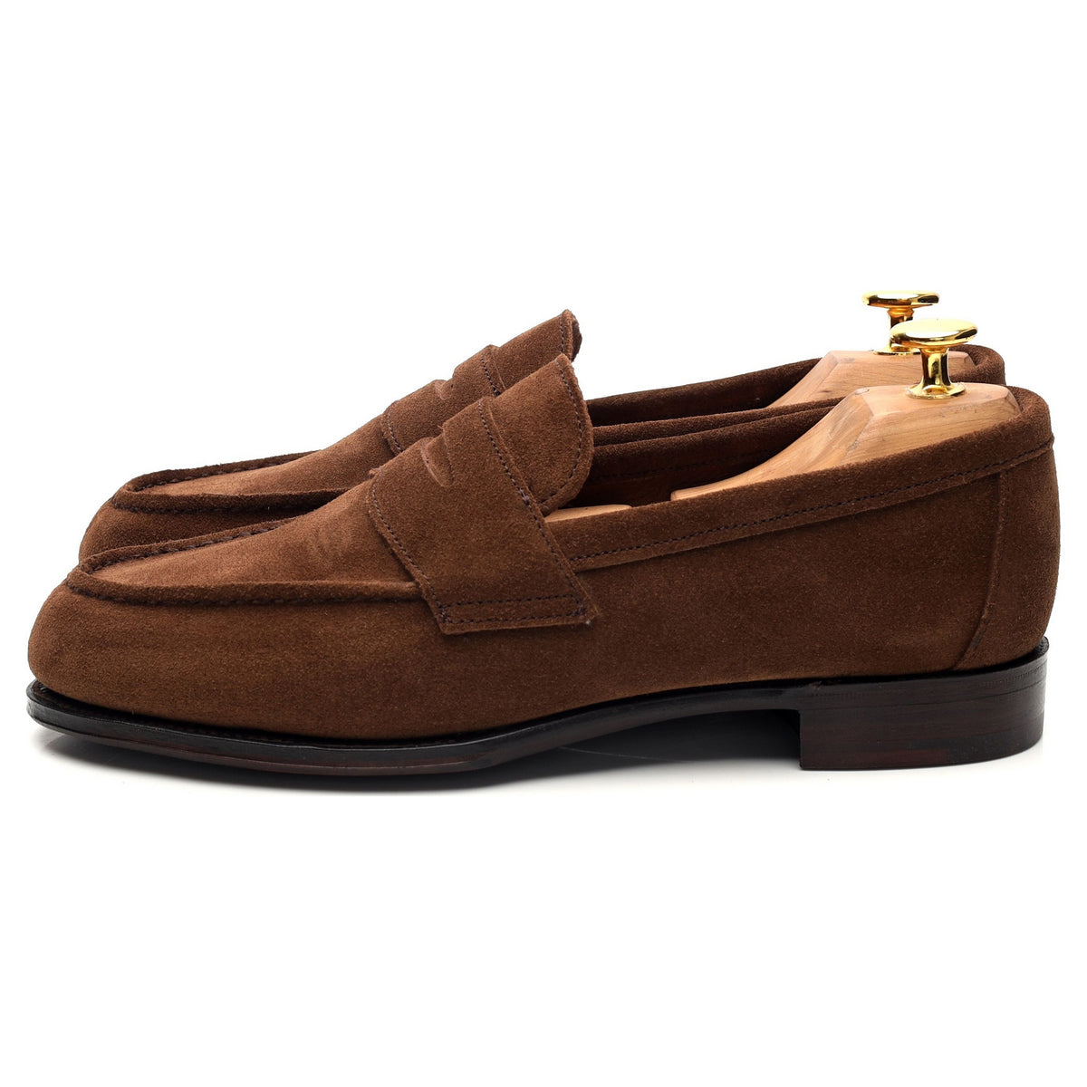 &#39;Cannes&#39; Brown Suede Split Toe Loafer UK 6 E