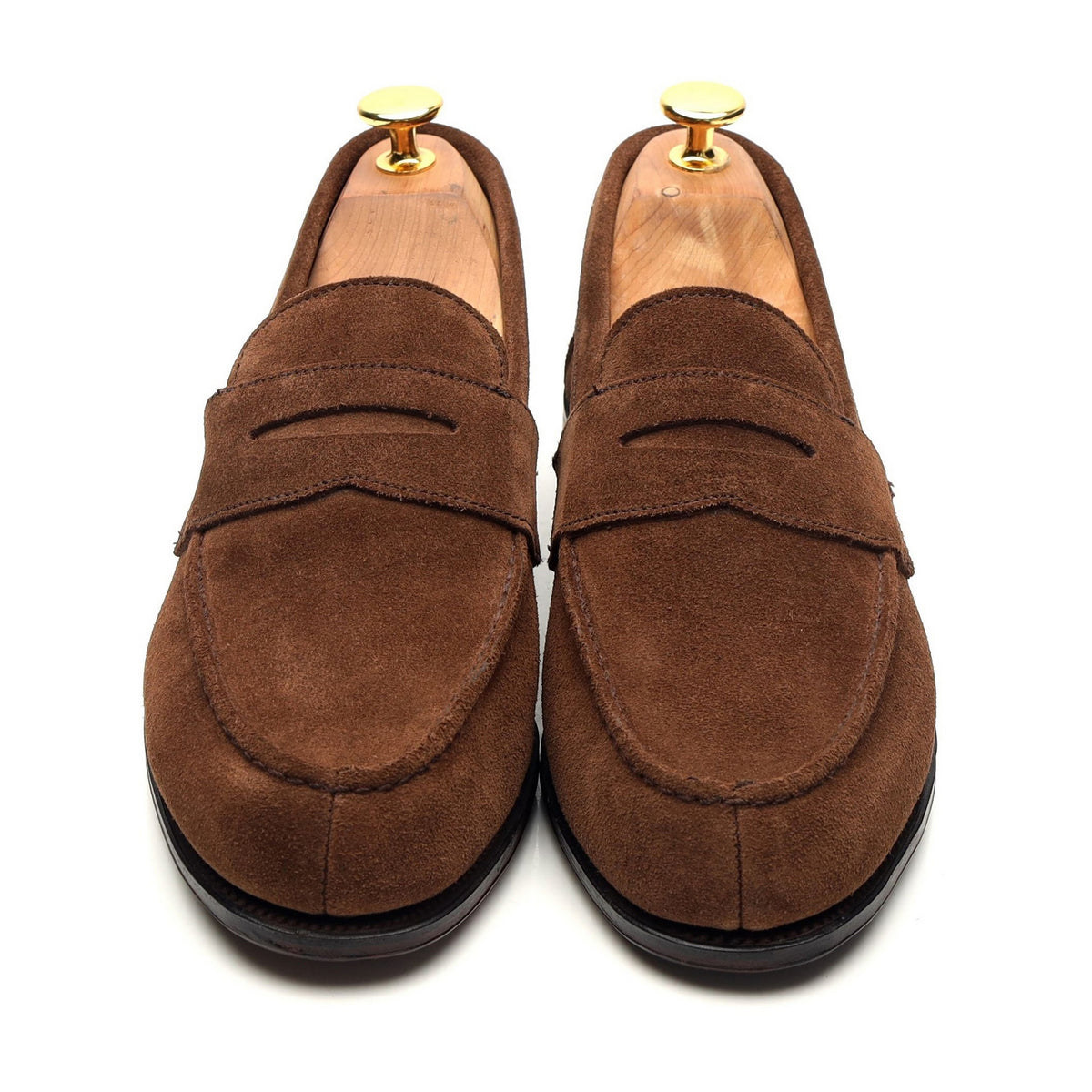 &#39;Cannes&#39; Brown Suede Split Toe Loafer UK 6 E