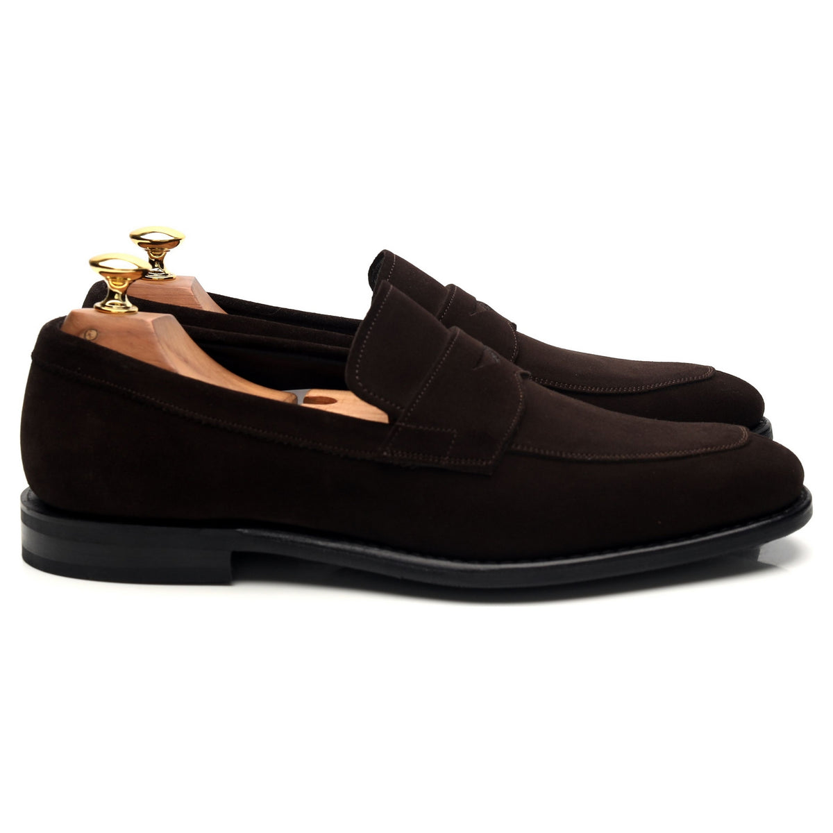 &#39;Parham&#39; Dark Brown Suede Loafers UK 7 F