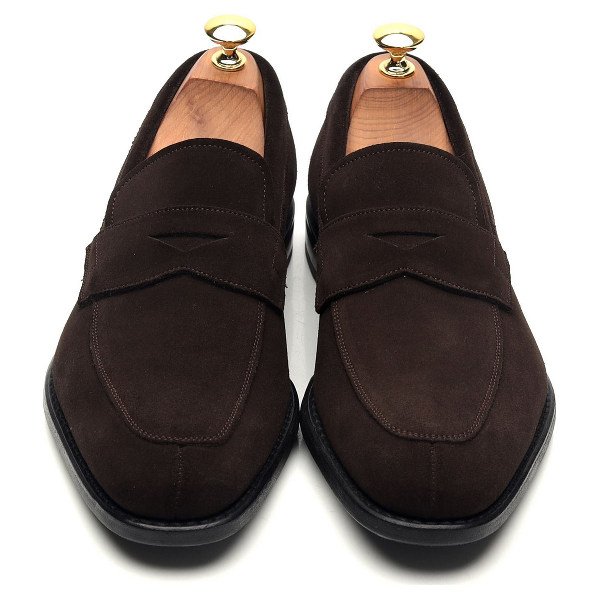 &#39;Parham&#39; Dark Brown Suede Loafers UK 7 F