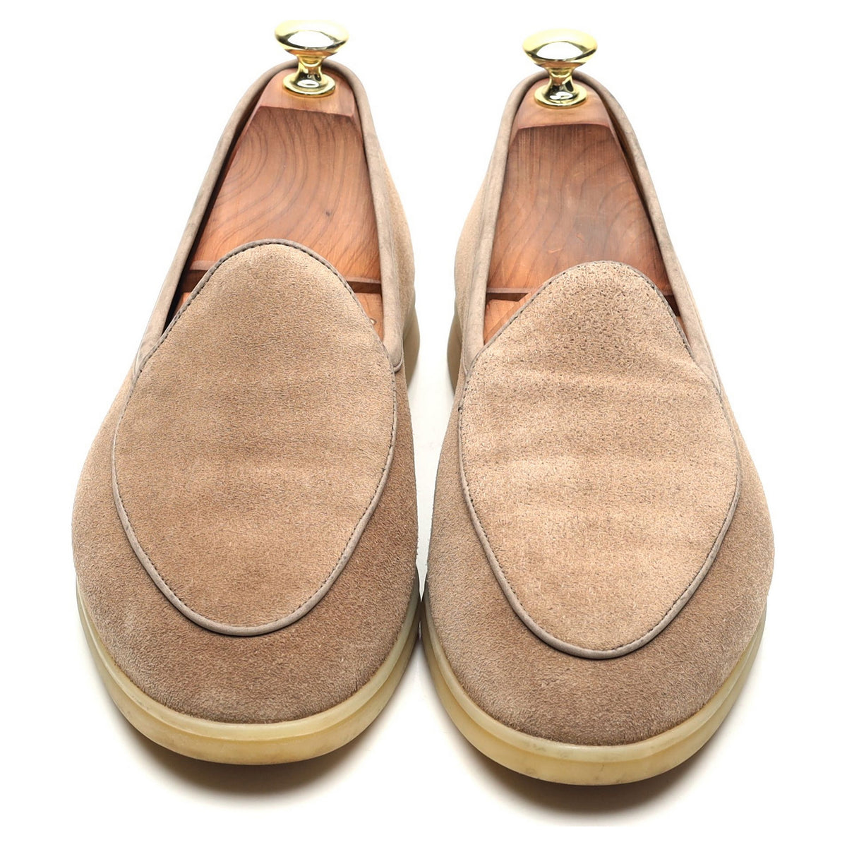 &#39;Sagan Stride&#39; Beige Suede Slip On Loafers UK 7 / UK 7.5