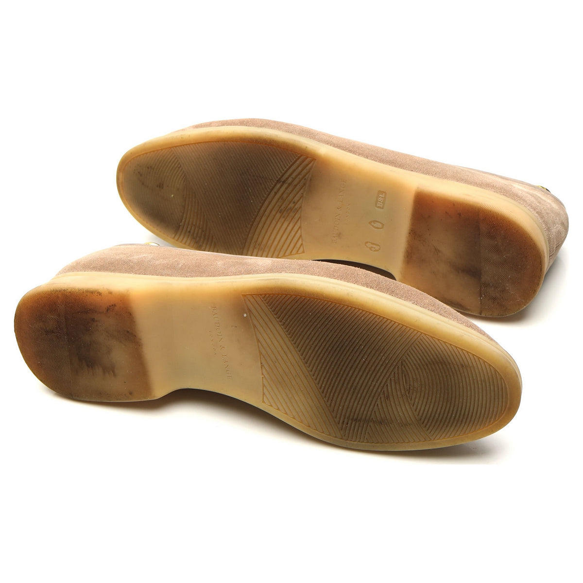 &#39;Sagan Stride&#39; Beige Suede Slip On Loafers UK 7 / UK 7.5