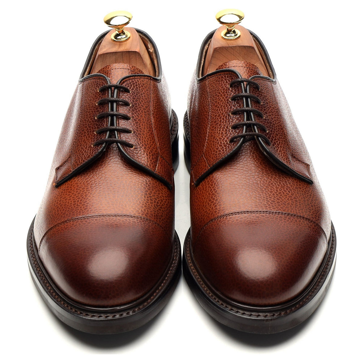 &#39;Bexley&#39; Tan Brown Leather Derby 9.5 F