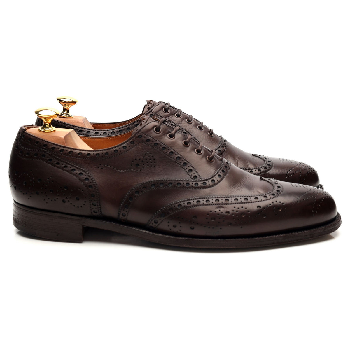 Foster &amp; Son Dark Brown Leather Oxford Brogues UK 11 D