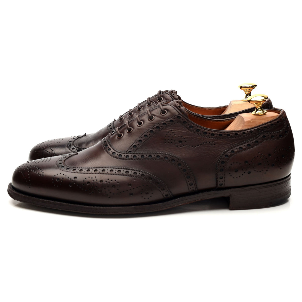 Foster &amp; Son Dark Brown Leather Oxford Brogues UK 11 D