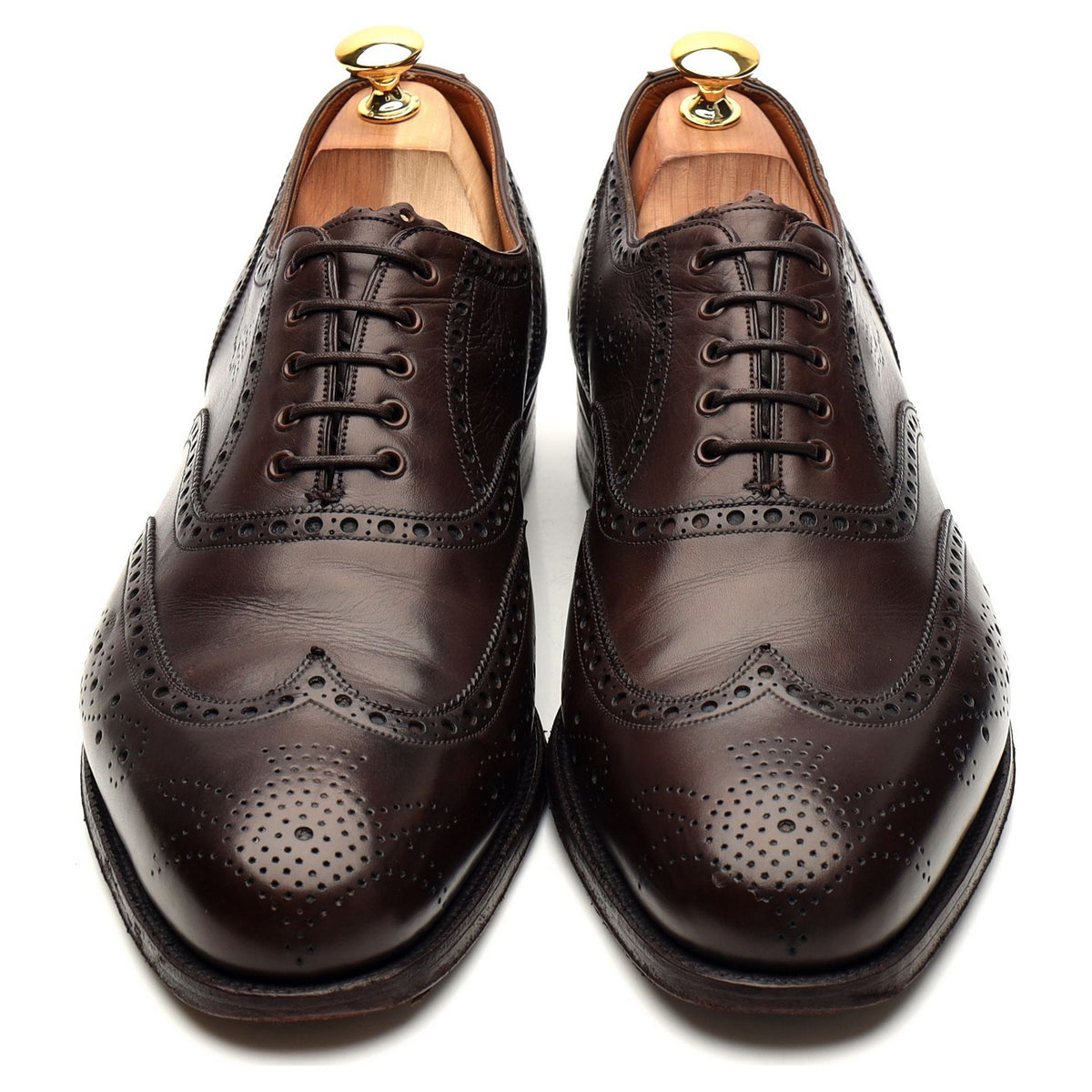 Foster &amp; Son Dark Brown Leather Oxford Brogues UK 11 D