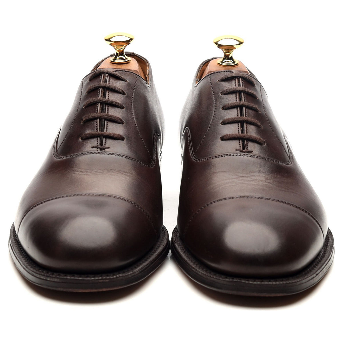 &#39;Consul&#39; Dark Brown Leather Oxford UK 7 G