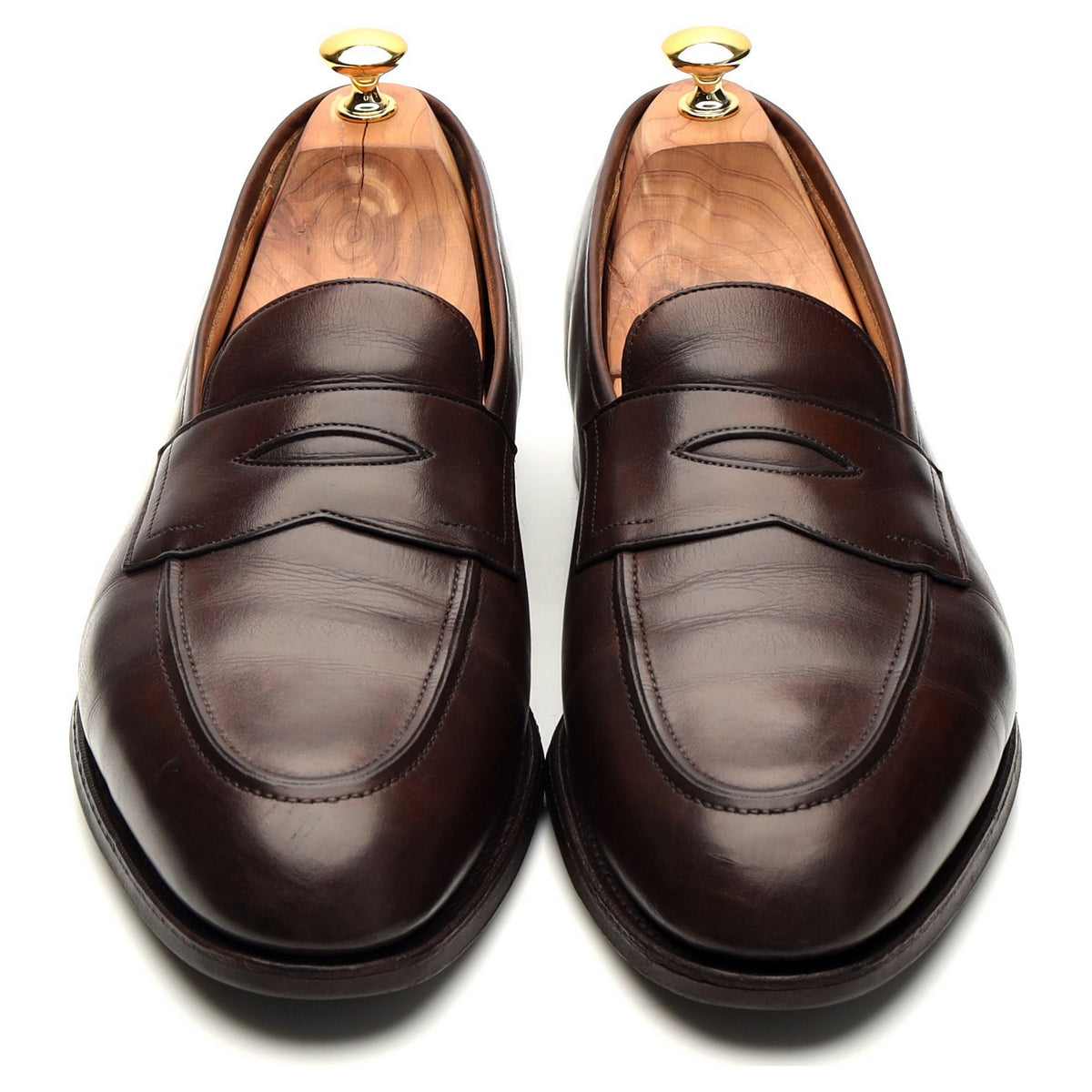 &#39;Piccadilly&#39; Dark Brown Leather Loafers UK 11.5 F