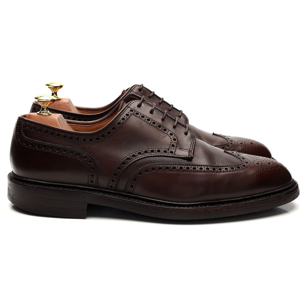 &#39;Pembroke&#39; Dark Brown Leather Derby Brogues UK 9.5 E