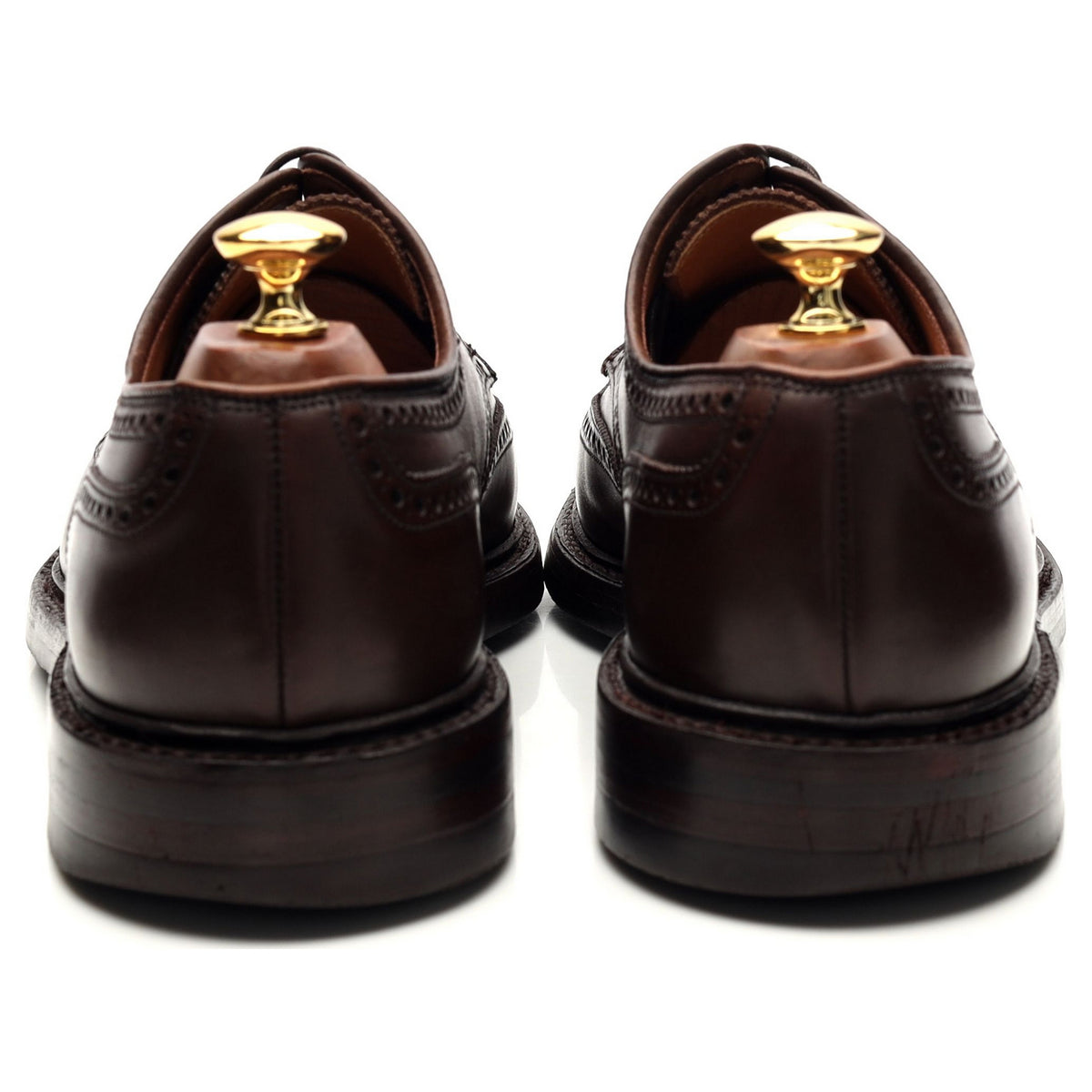 &#39;Pembroke&#39; Dark Brown Leather Derby Brogues UK 9.5 E