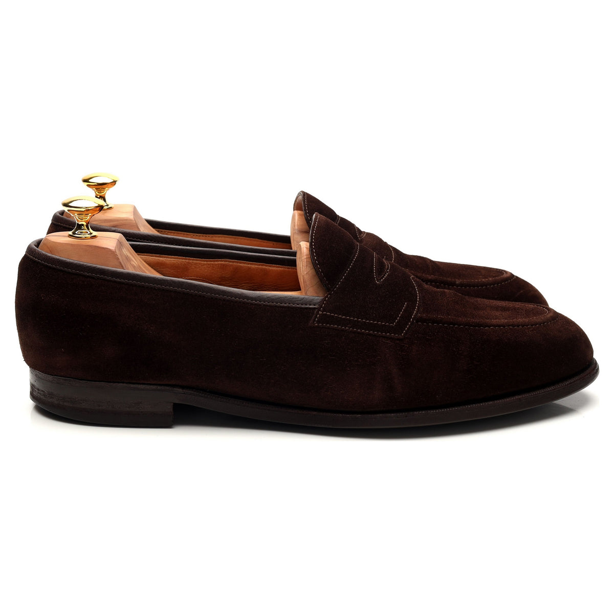 &#39;Piccadilly&#39; Dark Brown Suede Loafers UK 11.5 E