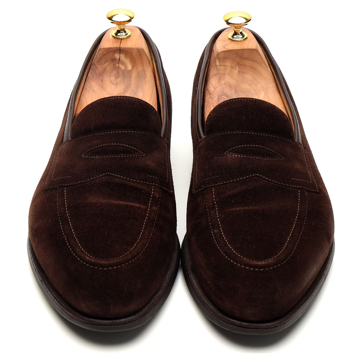 &#39;Piccadilly&#39; Dark Brown Suede Loafers UK 11.5 E