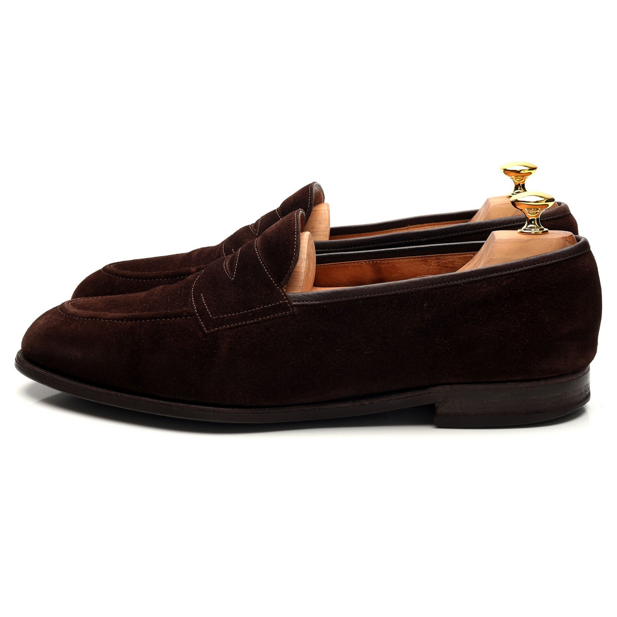 &#39;Piccadilly&#39; Dark Brown Suede Loafers UK 11.5 E