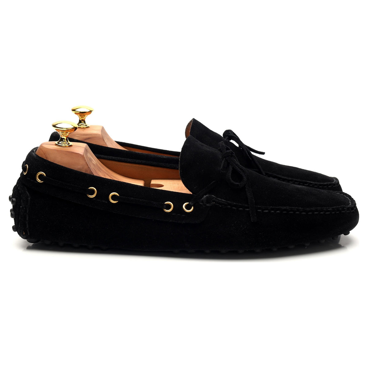 Black Suede Driving Loafer UK 11