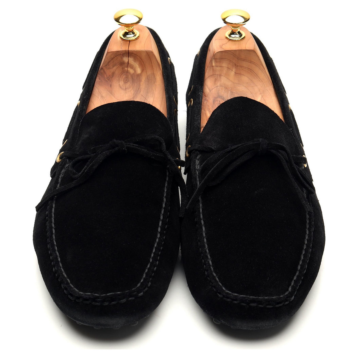 Black Suede Driving Loafer UK 11