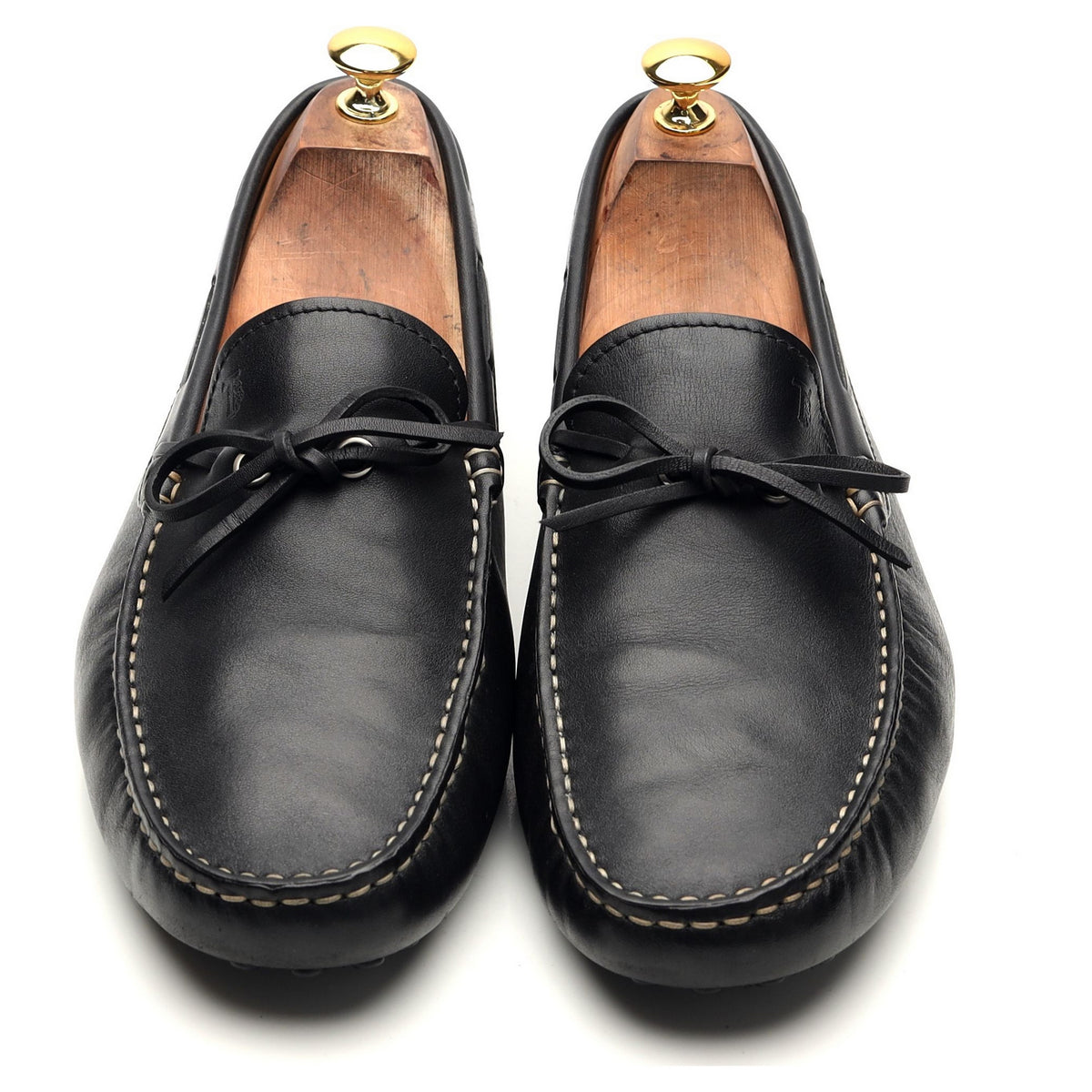 Gommino Black Leather Driving Loafer UK 10.5