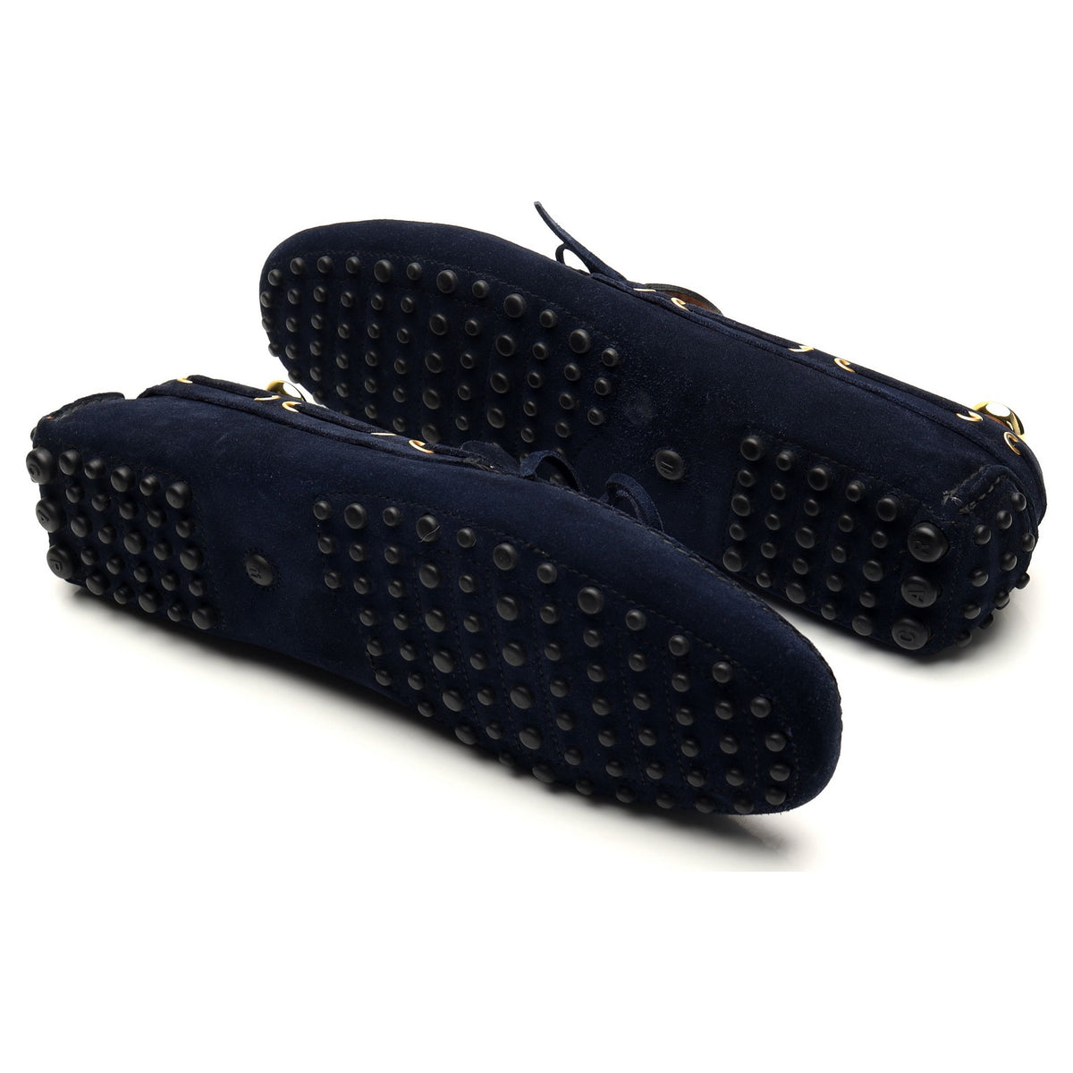 Navy Blue Suede Driving Loafer UK 11