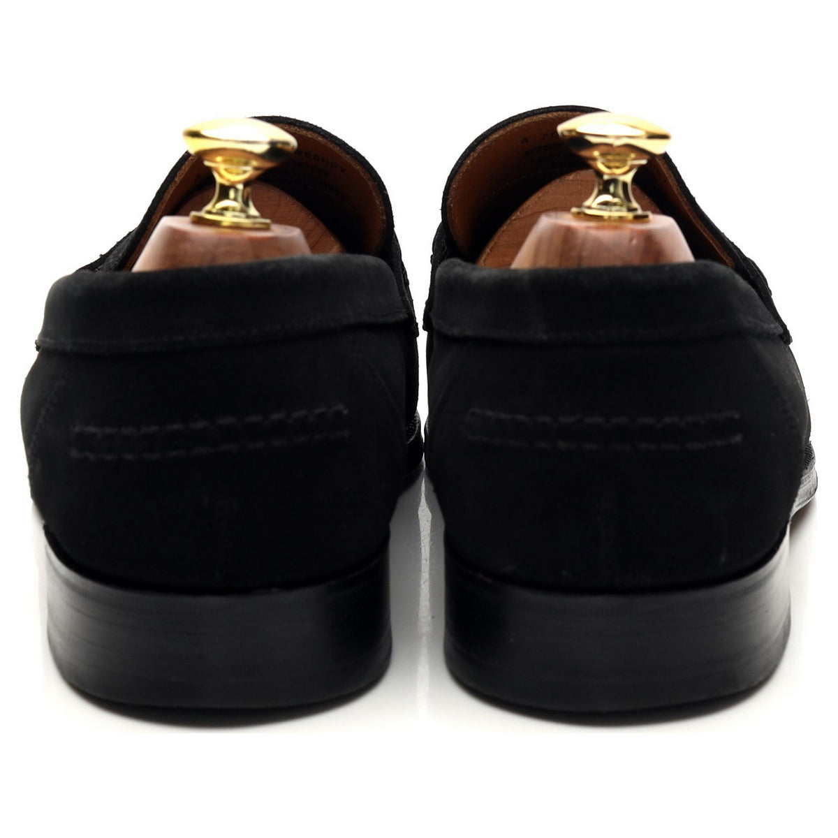 &#39;Finsbury&#39; Black Suede Loafers UK 8 EX