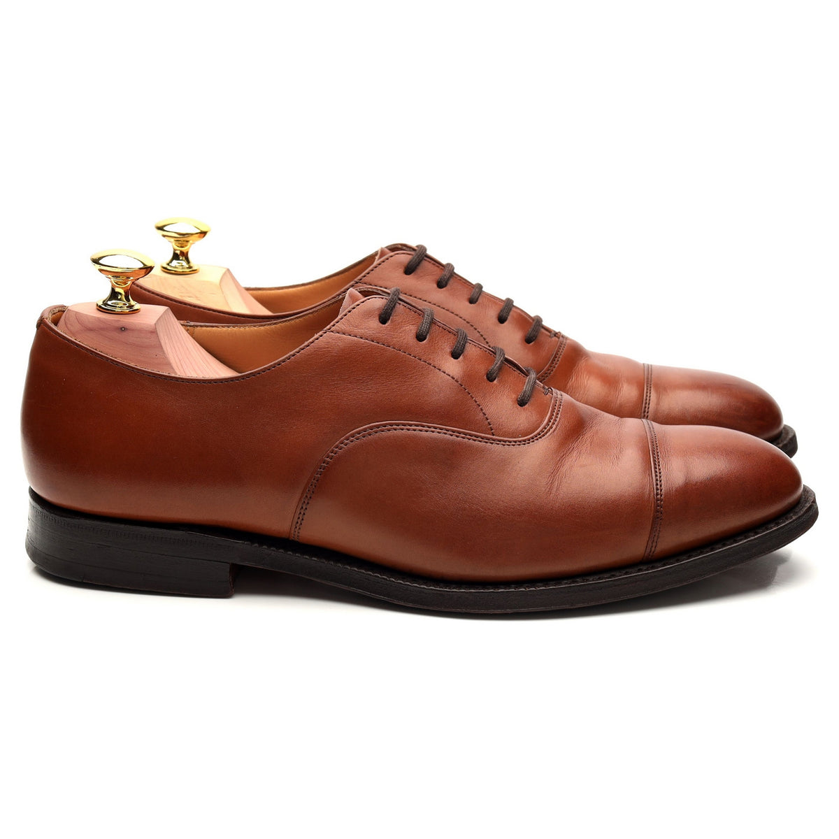 &#39;Canberra&#39; Tan Brown Leather Oxford UK 7 G