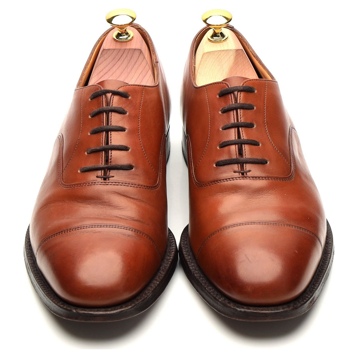 &#39;Canberra&#39; Tan Brown Leather Oxford UK 7 G