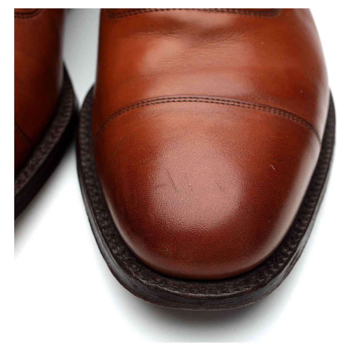 &#39;Canberra&#39; Tan Brown Leather Oxford UK 7 G