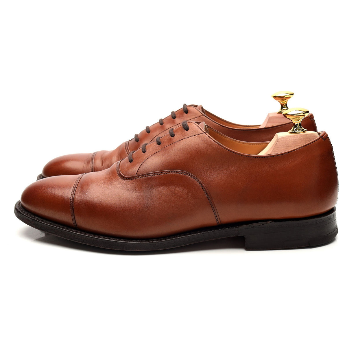 &#39;Canberra&#39; Tan Brown Leather Oxford UK 7 G